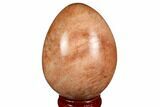 Polished Peach Moonstone Egg - Madagascar #182402-1